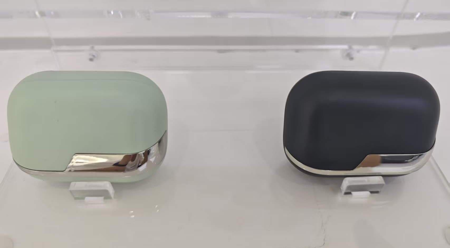 Light Blue Compact Wireless Earbuds