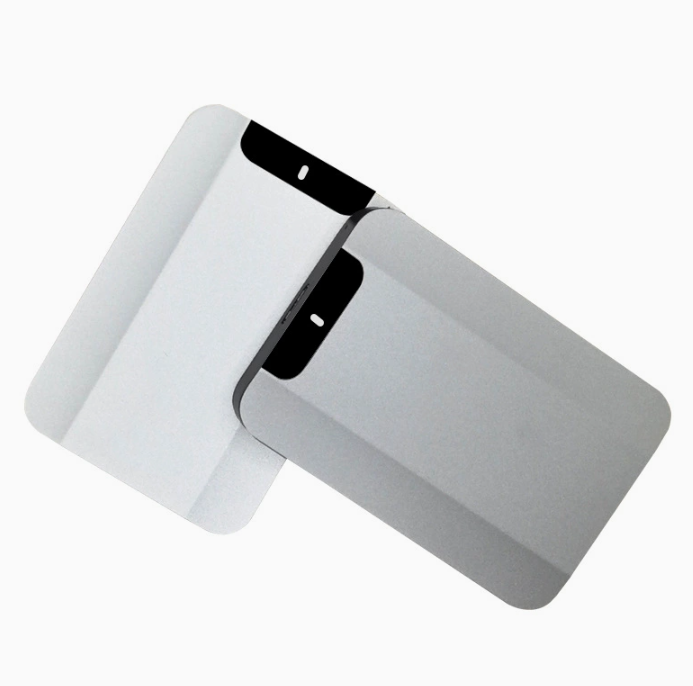 Slim Silver Portable External Storage Drive