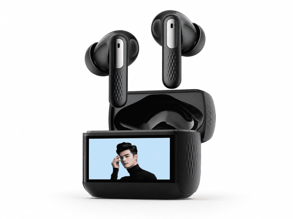 Wireless Earbuds with Touch Display Case