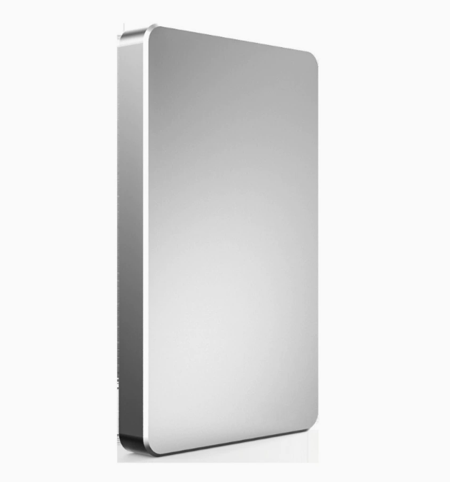 Ultra-Slim Silver External Hard Drive