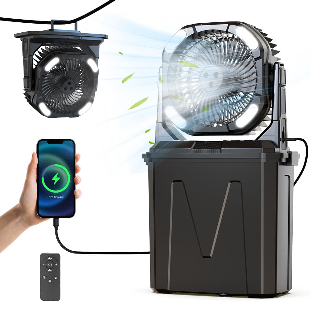 RGB Portable Outdoor Cooling Fan