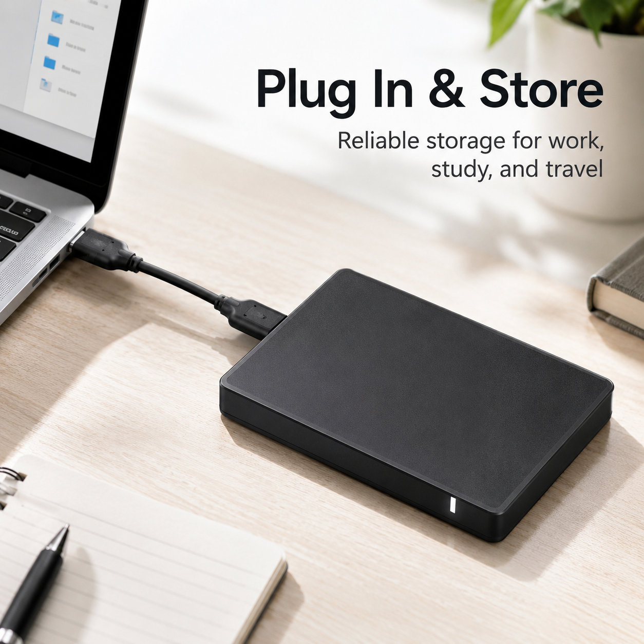 Compact USB Portable External Hard Drive