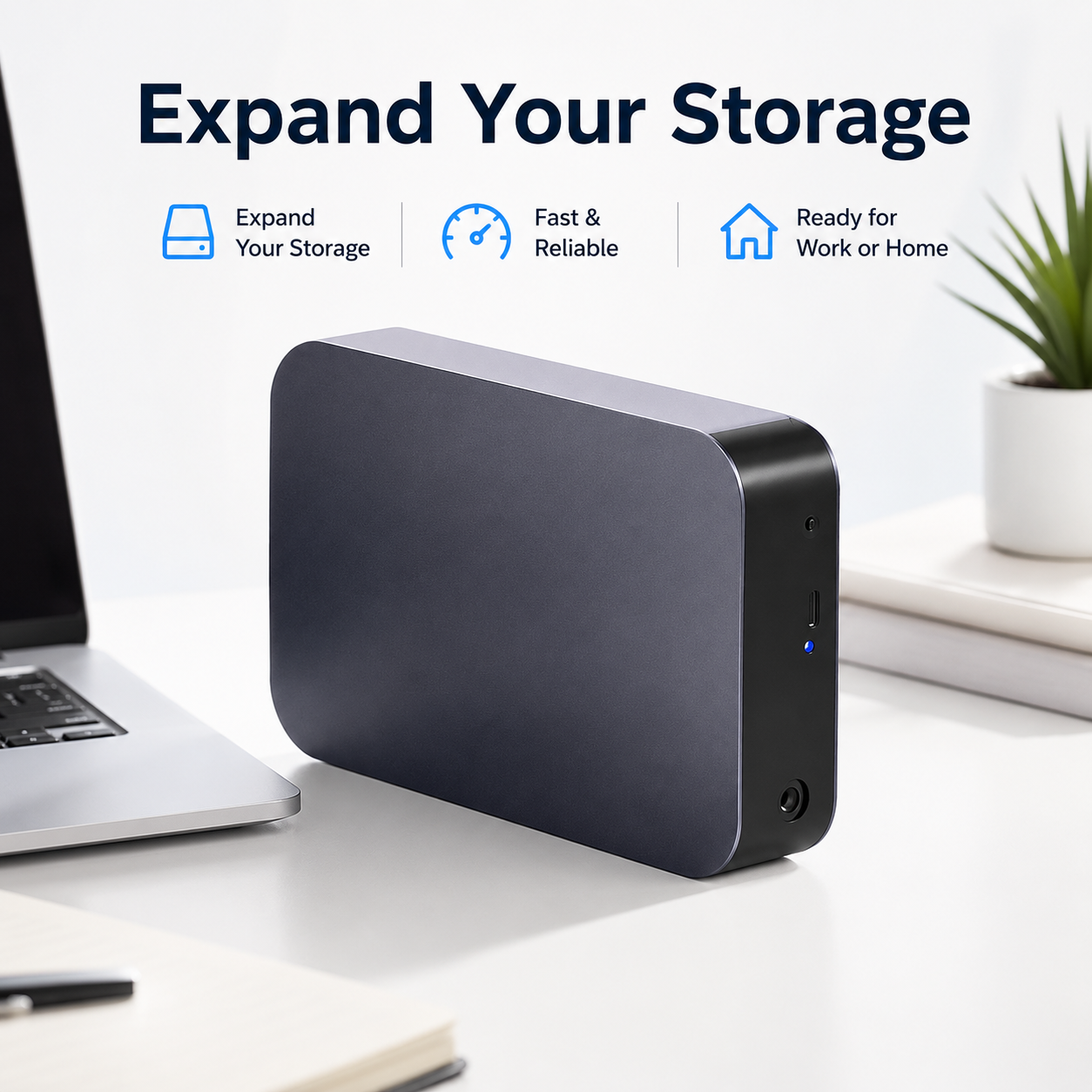 Desktop External Hard Drive for Backup & Storage