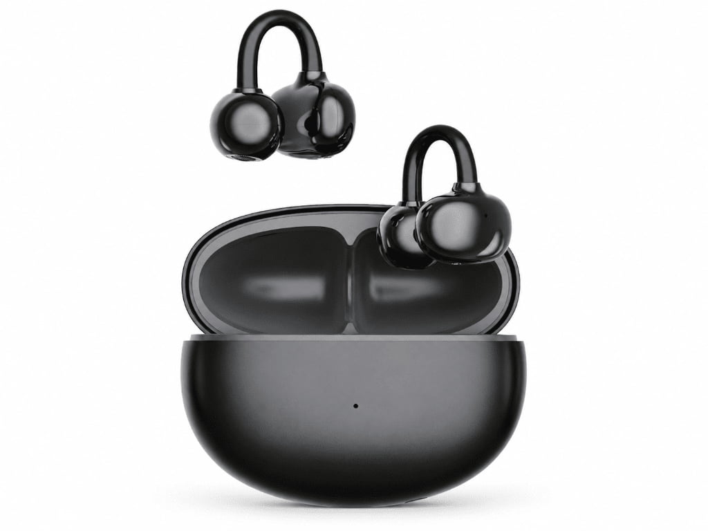 Clip-On Open-Ear Wireless Earbuds